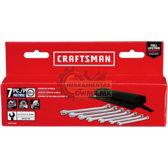 LLAVES COMBINADAS 7 PIEZAS CRAFTSMAN CMMT21086